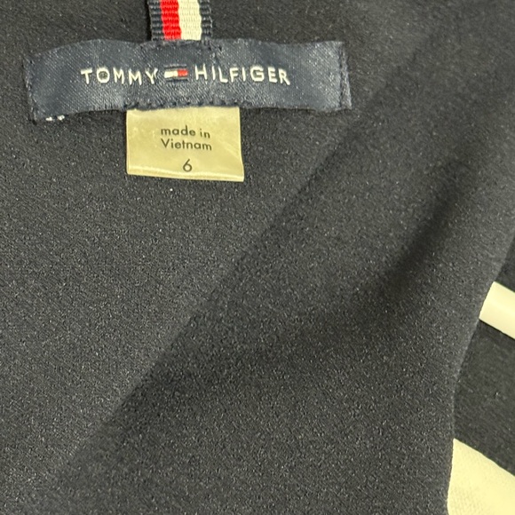 Tommy Hilfiger Navy and Yellow High Low Dress - Picture 3 of 4